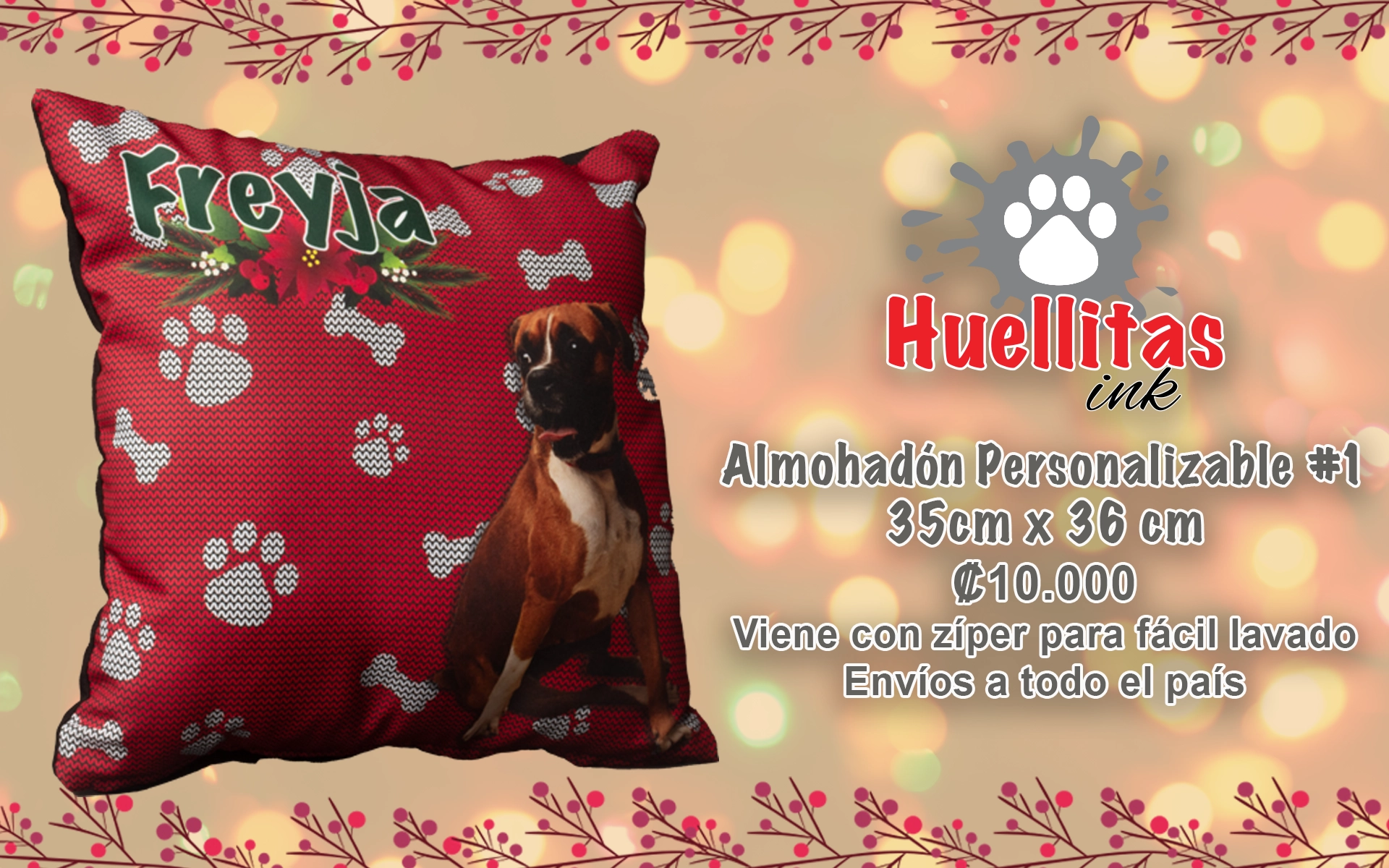 Almohadones Huellitas Ink