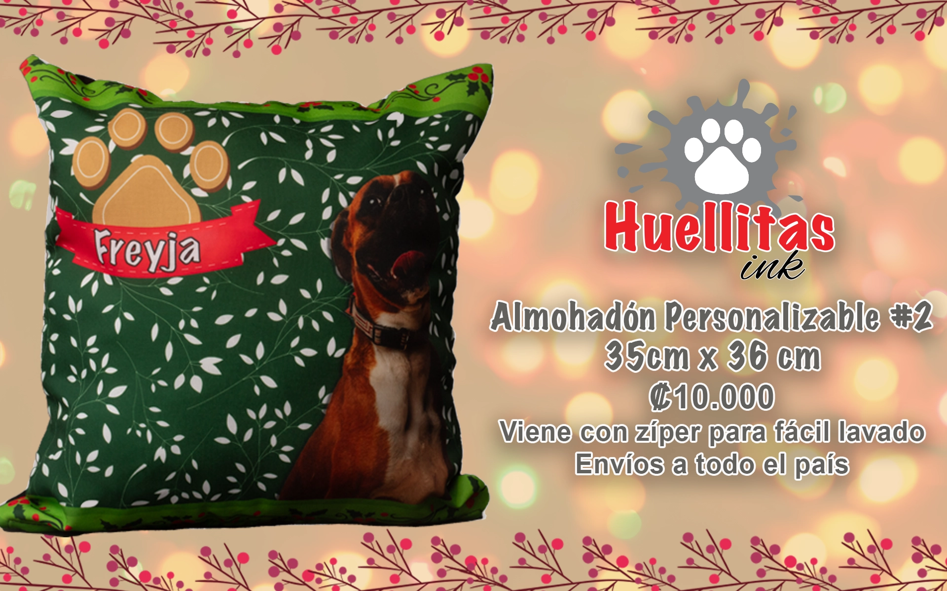 Almohadones Huellitas Ink