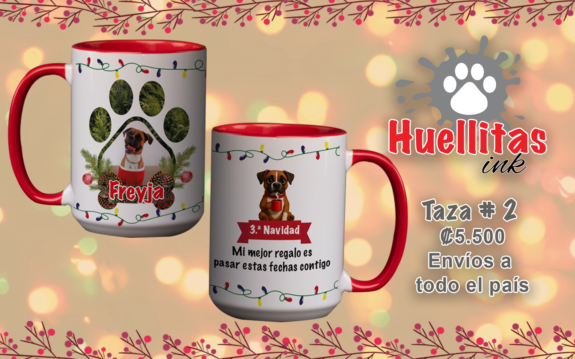 Almohadones Huellitas Ink